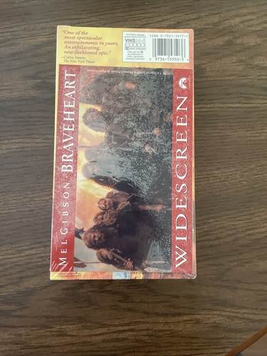 BRAVEHEART , Mel Gibson SEALED Double VHS Movie Tapes 1995 Widescreen ~ Rated R - Picture 2 of 4