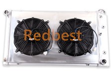 3Row Aluminum Radiator&Shroud&Fan For 1968-1972 Chevelle GTO Cutlass Lemans 7.4L