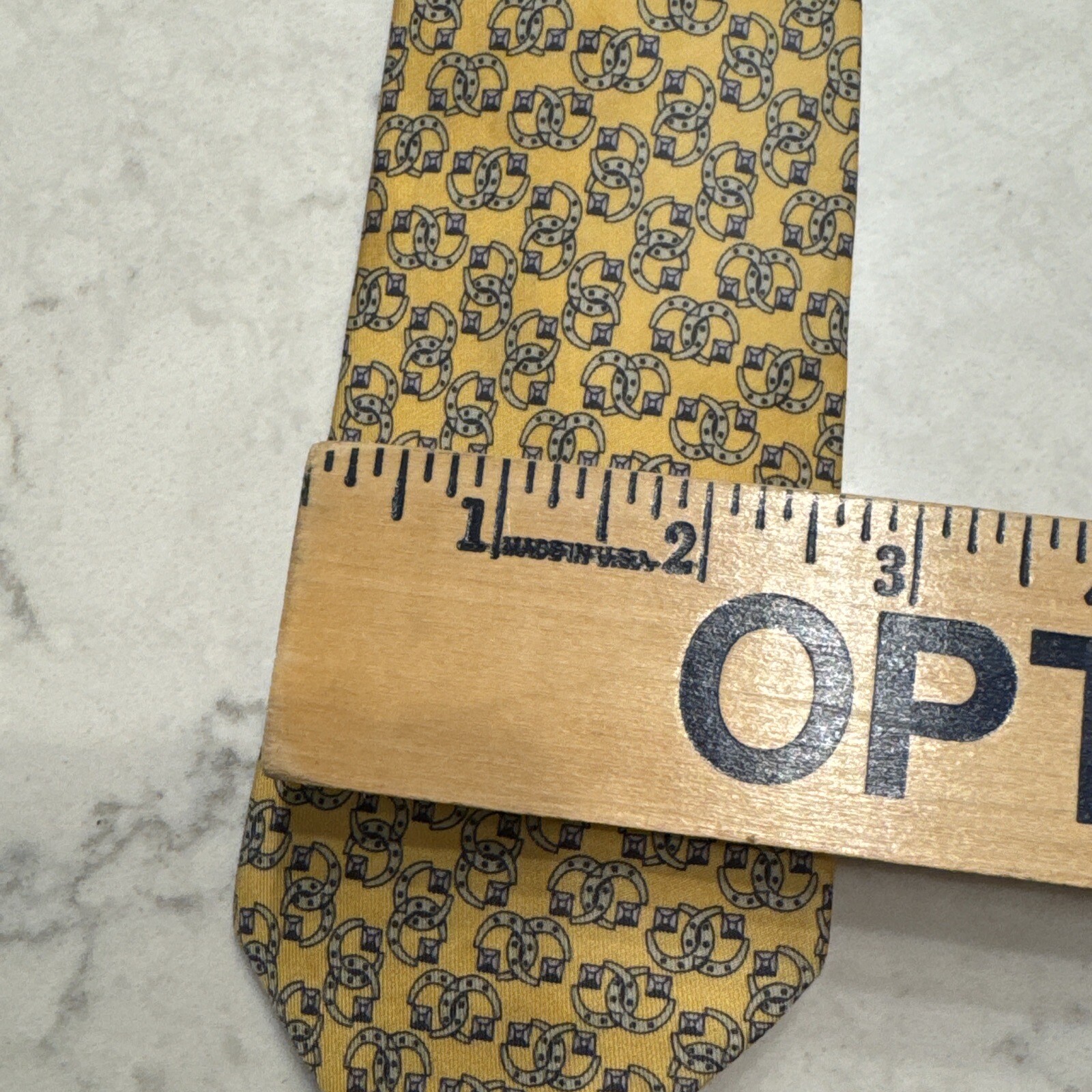 Gucci Gg Interlocking Pattern All Over Yellow Gol… - image 3