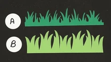 Grass Die Cuts - 10 Grass  Die Cuts, 5" wide - Any color(s) Grasses, trees (#2)