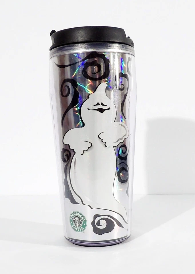 Vaso aislado Starbucks 2005 vintage 16 oz Halloween Ghost Boooooo 8" de alto Foto 4 de 4