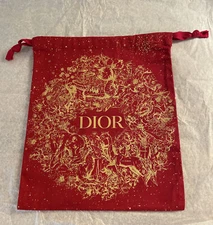 Christian Dior Constellations Red 2023 Chinese Lunar New Year drawstring Bag