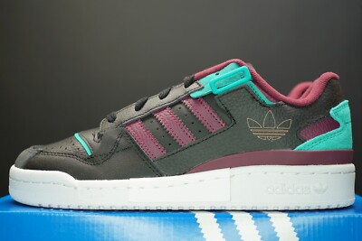 Adidas Forum Exhibit Low Schuhe H01912 Black Victory Crimson Green Sneaker