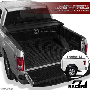 For 2015 2018 F150 Super Crew Cab 5 5 Short Bed Tri Fold Hard Tonneau Cover Lw Ebay