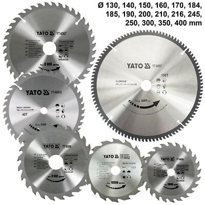 Yato Tools HM Sägeblatt 210 x 30 , 72 Zähne , TFZ , für Alu  