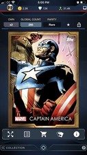 Topps Marvel Collect Gold Base Rare CAPTAIN America Ultimate Universe Digital