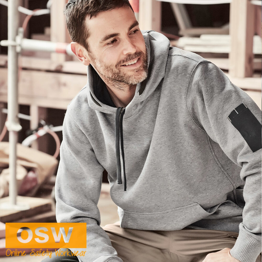 5 x Unisex Soft FLEECE Tradies Multi-pocket Tools BUILDER Work PULLOVER Hoodies image 2