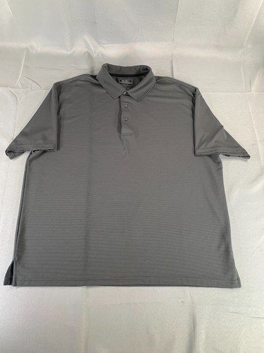 Ben Hogan Performance 3XL Gray Golf Polo Shirt Moisture Wicking Stretch Mens