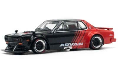 NISSAN Skyline GT-R - V8 Drift (Hakosuka) - ADVAN - Pop Race 1:64