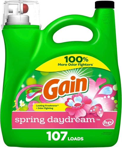 (2er Pack) Gain Flüssigwaschmittel, Spring Dream Duft, 154 flüssige Unzen, 107 Ladungen - Bild 1 von 3