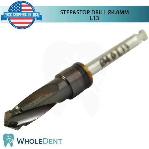 4 Integral DLC Step&Stop Drill Ø4.0 Set External Irrigation Pre Stopped Stopper - Picture 5 of 9