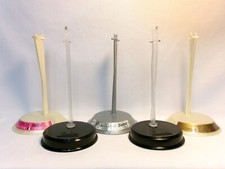 Lot/5   1990  s Vintage Assorted BARBIE Doll Plastic Display Straddle Stands