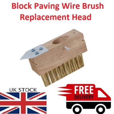 Pave Wire PATIO DRIVE BLOCK PAVING WIRE HEAD BRUSH METAL RAKE SPIKE WEED SCRAPER ...