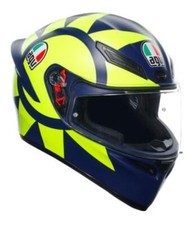 Casco Integrale AGV K1-S E2206 Giallo Fluo Blu Opaco Soleluna 2018   NEW 2025