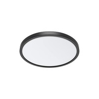 LED Deckenleuchte Flach Rund Ø30Cm 25W 2100Lm CCT 5In1 Deckenlampe Schwarz