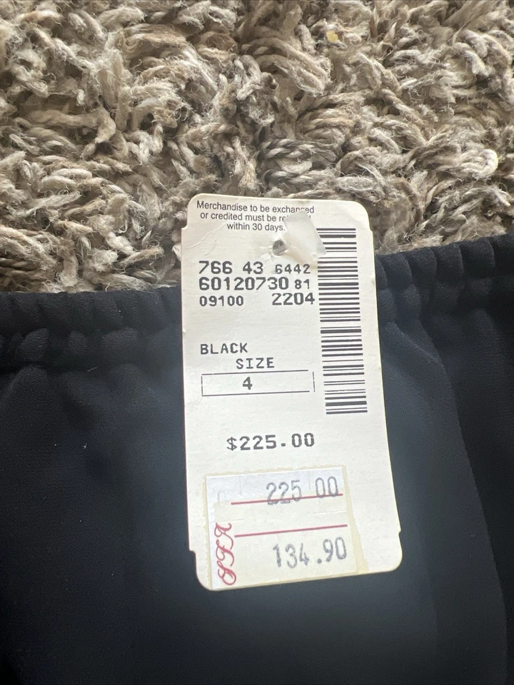 Falda midi de seda Linda Allard Ellen Tracy para mujer talla 4 plisada completa sin forro nueva con etiquetas Foto 3 de 4