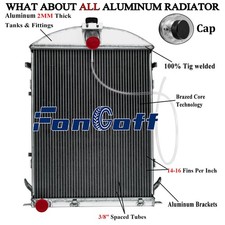 3-row Radiator For 1930 1931 Ford Model Aa Double A Heavy Duty L4 3.3l
