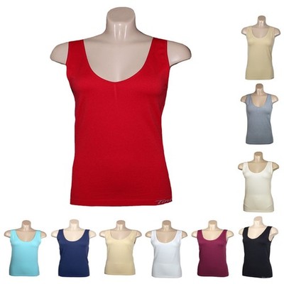 2 Seamless Damen Tops / Unterhemden  Farbauswahl Größen M - XXL  NEU
