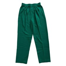St John Evening Marie Gray Green Santana Knit Pants Size 8 READ Classic Academic