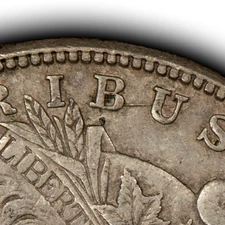 1921-S $1 Morgan Dollar VAM-6A Doubled Stars Motto Die Scratch BU Hit-40 - D6679