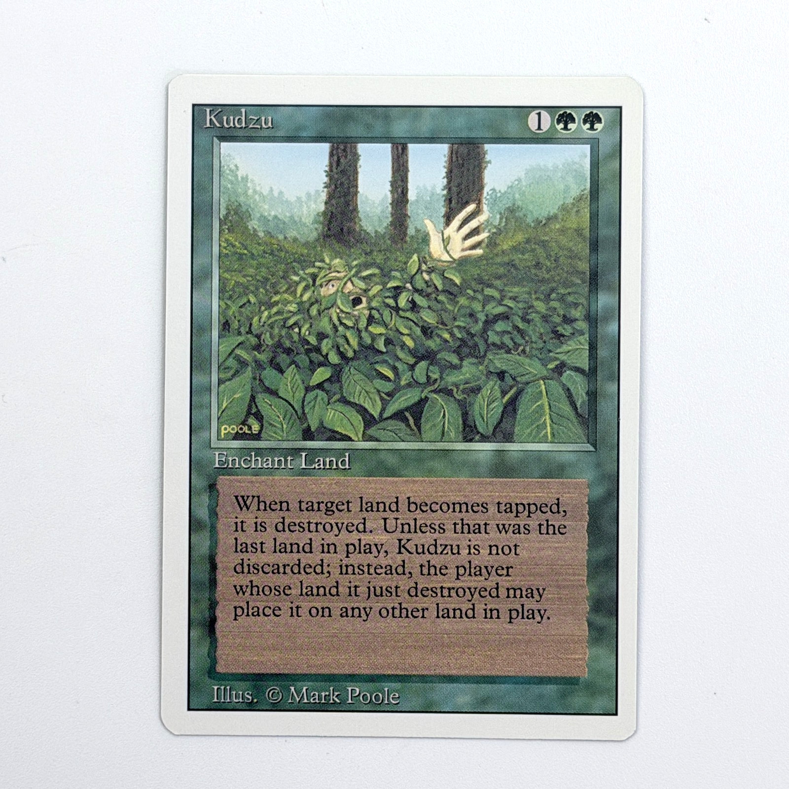 MTG Kudzu Revised Edition 3ED Rare Green Enchantment NM / SP