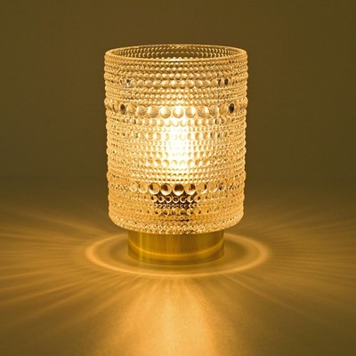 Battery Operated Lamp with Auto-Off Timer, Cordless Table Night Light for Bed...