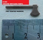 BRITAINS COPIES RESINE HACHE MOYEN AGE SIMPLE FER TEINTEE MARRON