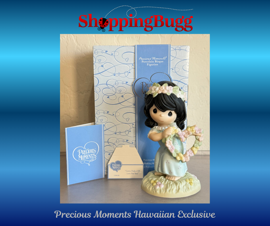 Hawaiian Precious Moments Hula T Love for You Aloha Spirit Lei