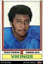 1974 Topps #113 Chuck Foreman One Asterisk  Vikings RC Miami (FL) 7 - NM