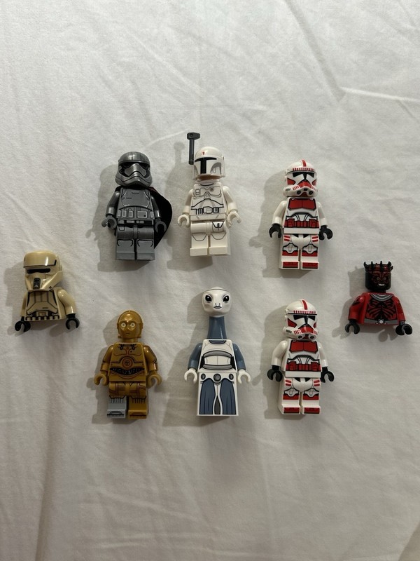 LEGO Star Wars Minifigure Lot: Phasma, Prototype Boba Fett, Shoretrooper, C-3PO