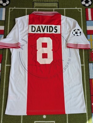Ajax 1994/1995 Heim Fußballtrikot UCL WINNER Größe Large Davids 8 Holland