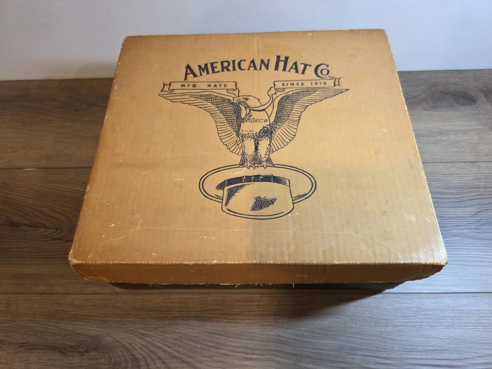 American Hat Co Vintage 60s Beaver Fur Felt Cowboy Hat Size 7 with Provenance - Image 2 of 4