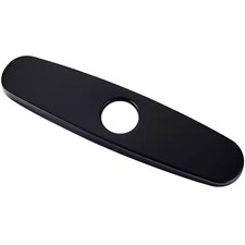 Universal 10 In. Kitchen Sink Faucet Single Hole Solid Brass Deck Plate Escutche