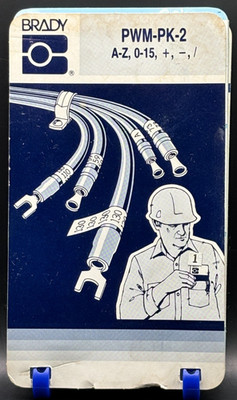 Vintage Brady Porta-Pack Wire Marker Book PWM-PK-2  10 Pages