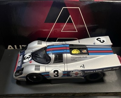 AUTOart 1:18 1971 Porsche 917K Martini Racing Team #3 Diecast - Silver