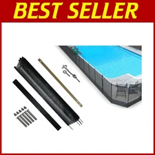 Life Saver Pool Fence DIY Kit - 4x12ft Aluminum Safety Fence for Family Pools