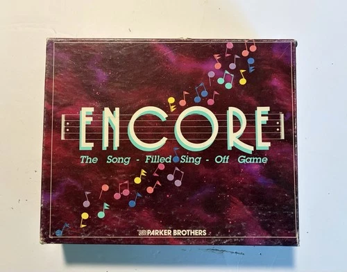 Vintage 1989 Encore Song Filled Sing Off Game Parker Brothers Complete
