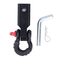 2in Universal Shackle Hitch Receiver Premium Steel Vehicle Recovery Towing UJRI