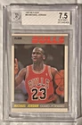 1987/88 FLEER #59 BULLS MICHAEL JORDAN BGS 7.5 SWEET SECOND YEAR GOAT CARD!