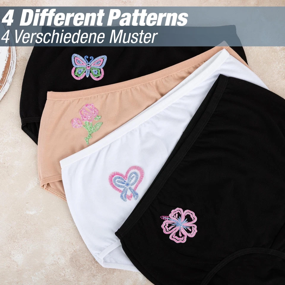 8 Damen Taillenslips Baumwolle Slips Unterhosen Unterwäsche Pantys 2XL-7XL - Bild 2 von 2
