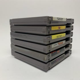 Lote Videojuegos Nintendo NES Yoshi Dick Tracy Goonies 2 Rescate Pinball Off Road