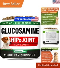 Glucosamine Treats for Dogs - Chicken Flavor Chews for Joint Health - 120 Ct