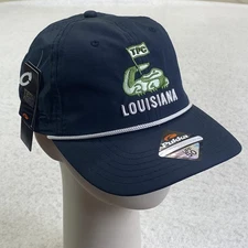 TPC Louisiana Hat Cap Snap Back Mens Navy Pukka Golf UPF 50 Tech Fabric