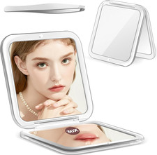 Compact Mirror, 30X Magnifying Mirror, Pocket Mirror for Purse, Travel Makeup