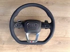 AUDI Q3 Q5 Q7 Q8 2018-2024 Steering Wheel Flat Bottom Half Perforated NEW CUSTOM