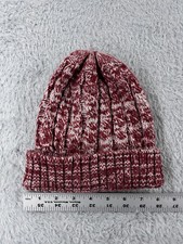 Gertex Beanie Toque Youth One Size Red White Knit 100 Acrylic Outdoors