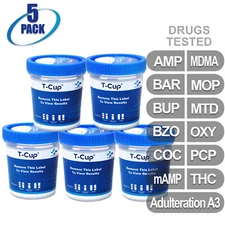 Mintegrity [5pk] 12-Panel T-Cup Urine Drug Test  #MI-TDOA-6125A3