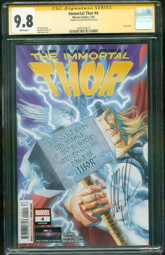 Immortal Thor 4 CGC SS 9.8 Alex Ross signed 1/24