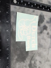 Mint .. Vintage Original California Dutch Bros Coffee Decal - Hang Loose 