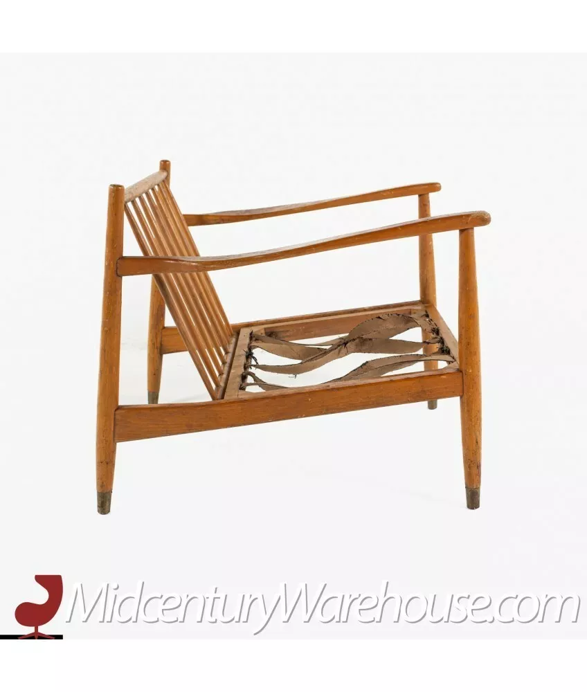 Viko Baumritter Mid Century Walnut Lounge Chair No Cushions eBay
